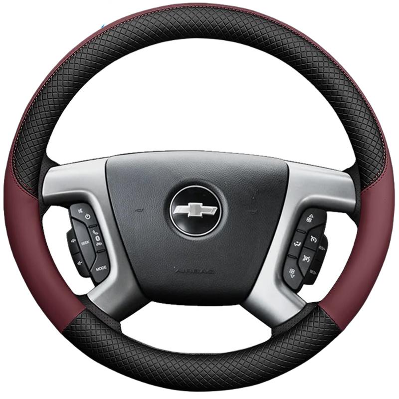Кожаный чехол на руль автомобиля для Chevrolet Captiva Silverado GMC Sierra 2007-2014 Daewoo Автомобильный интерьер