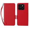 For ZTE Blade A35/Blade A55 Case with Wrist Strap Litchi Texture PU Leather Wallet Phone Cover