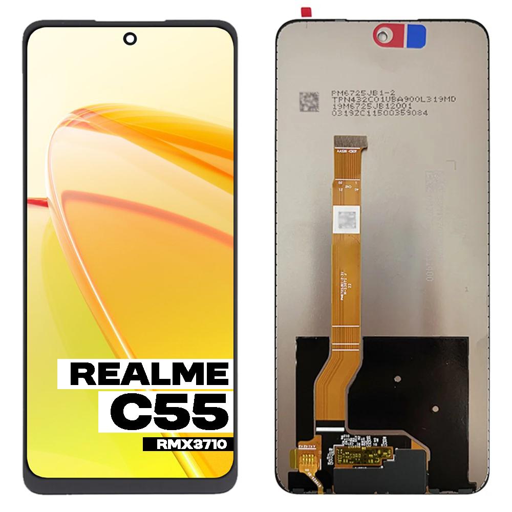 Realme C55 Rmx3710 ЖК-экран + Сенсорный экран Черный