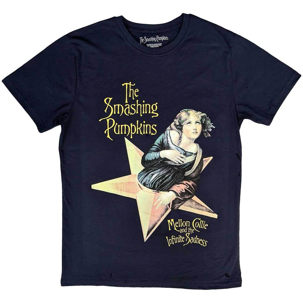 The Smashing Pumpkins Mellon Collie T-Shirt navy blue New