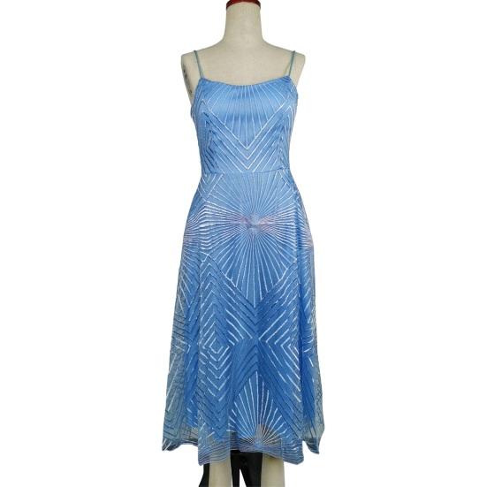 Вечернее платье с V-образным вырезом, А-силуэта, узкое, с высокой талией, на бретельках, платье-комбинация без рукавов и вышивкой для выпускного вечера