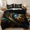 Modern Abstract Marble Bedding Set Breathable All-Season Duvet Cover With 2 Pillowcases Machine Washable Home Dorm Decor
