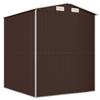 Garden Shed Dark Brown 192 x 191 x 223 cm Galvanized Steel