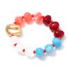 Creative Design Irregular Geometric Smudge Color Geometric Glazed Beaded Stackable Bracelets Women's Jewelry