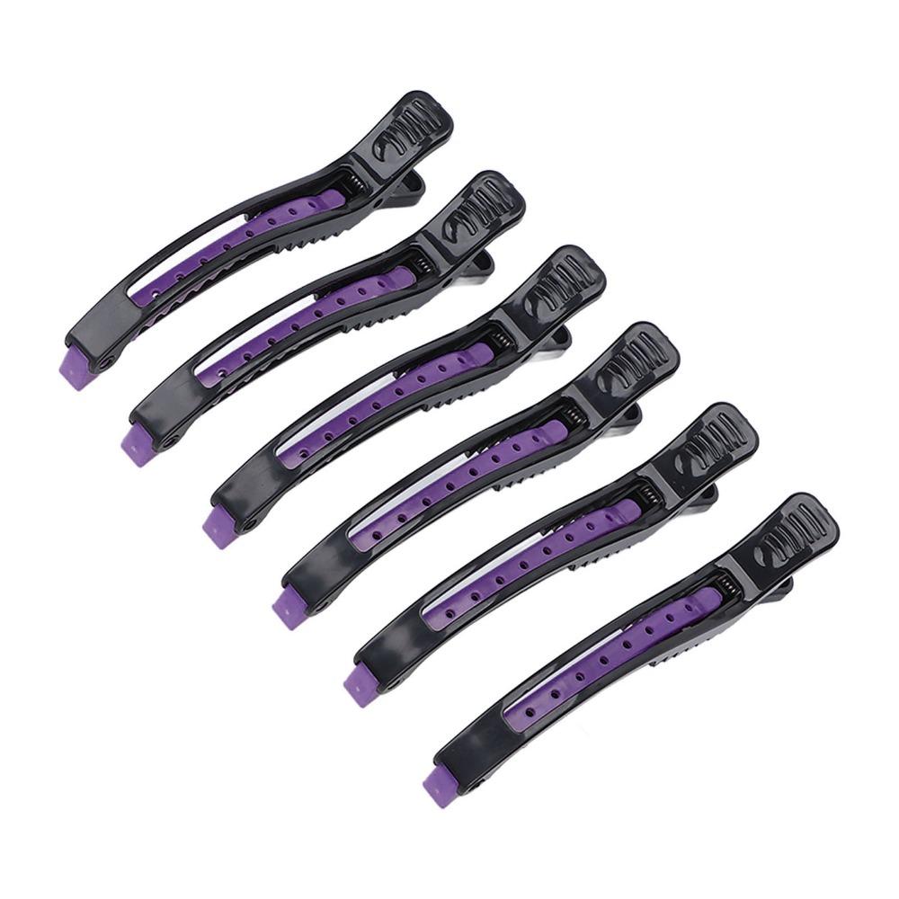 6 PCS Non Slip Professional Hair Clip Portable Design Salon Hair Clip Hair Clamp  Home Salon