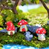 Good Mushroom House Resin Figurine Craft Plant Pot Fairy Garden Decor Garden Ornament