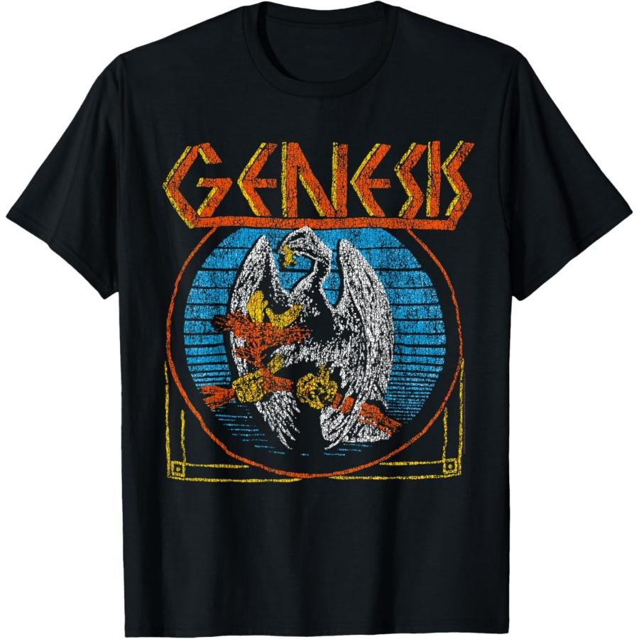 Футболка Genesis черного цвета с графикой птицы в стиле дистресс
