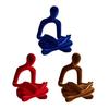 Abstract Flockeds Thinker Statue Resins Art Sculpture for Modern Home Decoration on Shelf or Desktop