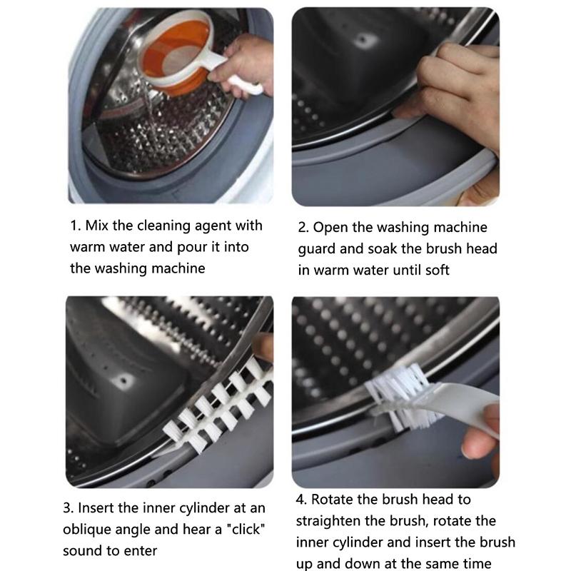 1/3 шт., радиаторная сушилка, внутренняя длинная ручка с щеткой, инструмент для чистки барабана стиральной машины, универсальная щетка для чистки