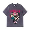 275 GSM Washed T-shirts 100% Cotton Spy x Family V1 Forger Print Unisex Heavy Cotton T Shirt