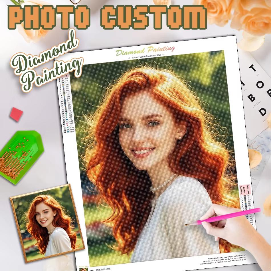 Фото на заказ Алмазная картина вышивка крестом полная круглая алмазная вышивка кристалл горный хрусталь картина сделай сам подарок