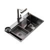 Minxi 304 Stainless Steel Kitchen Sink & Round Faucet Set