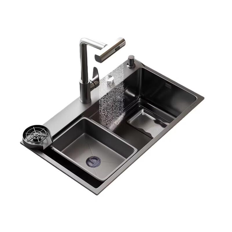 Minxi 304 Stainless Steel Kitchen Sink & Round Faucet Set