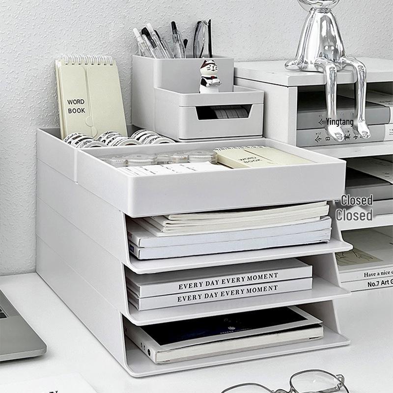 Многофункциональный настольный органайзер: Папка-органайзер формата А4, Подставка для ручек, Офисная стойка для хранения