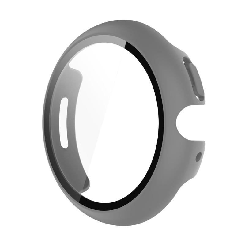 Чехол для смарт-часов из ПК и стекла, защитное стекло для Watch 4 41 мм 45 мм, рамка-чехол, безопасный, быстро крепится и снимается