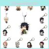 Unisex Demon Slayer Anime Cartoon Character Acrylic Keychain Bag Pendant Accessories Handmade Quality