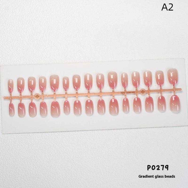 Носимый маникюр DIY шарм для ногтей нейл-арт маникюрная декорация 30 шт. однотонные градиентные накладные ногти ношение брони