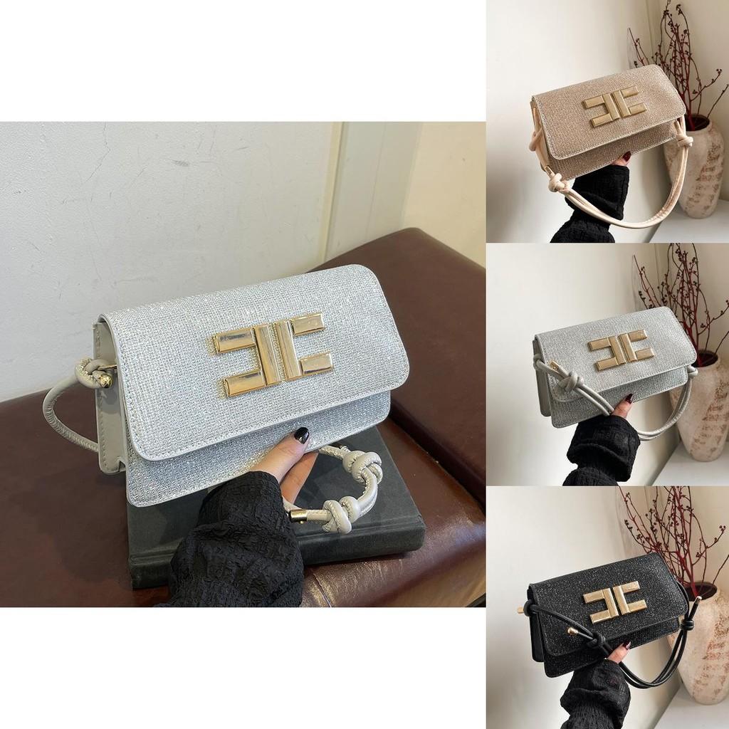 Black Sophisticated Crossbody Purse With Unique Design Perfect For Fashionforward Women