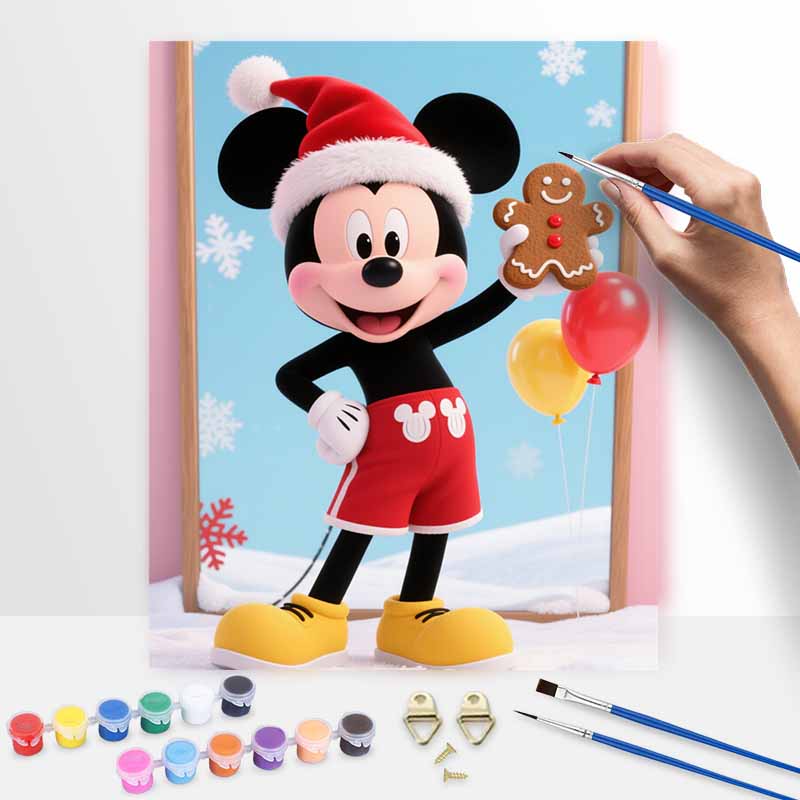 Disney Рождественский цифровой набор для масляной живописи ручной работы DIY домашние украшения