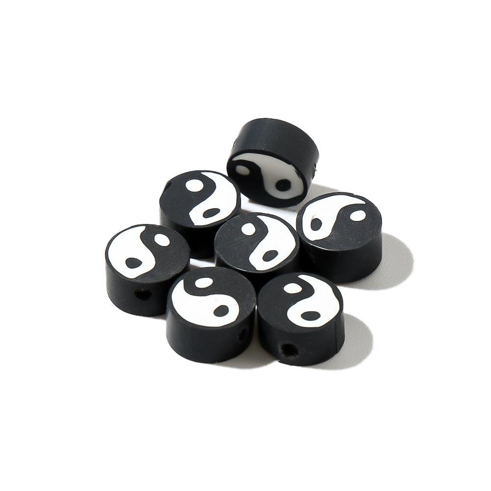 Ожерелье Сплетни Мир Рукоделие Бусины Глаза Инь Ян Бусины Тай Чи Бусины DIY Изготовление ювелирных изделий