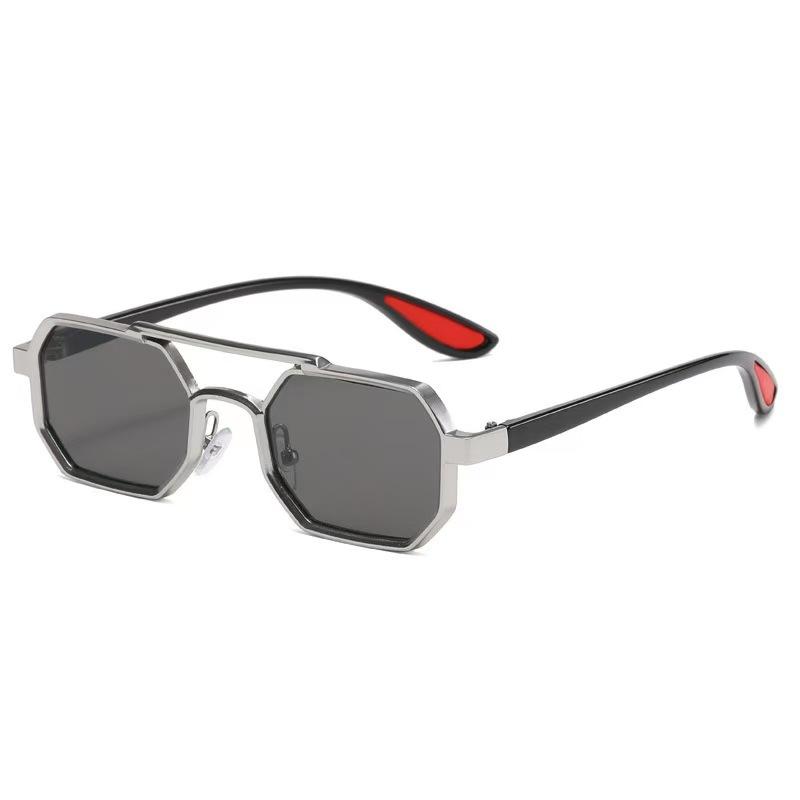 Women Men Polarized Sunglasses Metal Double Beam Square Frame Sun Glasses Anti Blue Light Driving Eyeglasses Fashion Eyewear