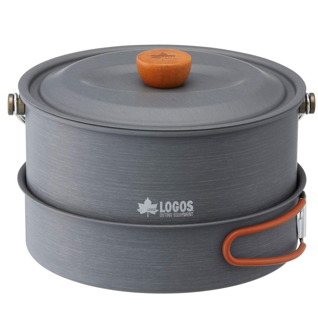 LOGOS Семейный набор для приготовления пищи 81210209 Серый ширина x глубина x высота 24 ширина 28 x глубина 18 x высота 12 ширина x глубина x высота см Размер [Большая кастрюля] (ок.)