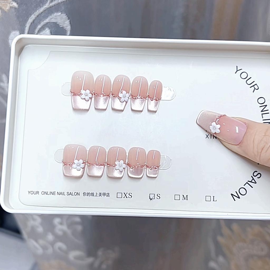 Ручной работы броня для Нового года Румяные кошачьи глаза Простой чистый темперамент Отбеливающий наклейка для ногтей
