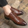 Модные мужские свадебные туфли Классические деловые мужские туфли Модные элегантные формальные свадебные туфли Мужские офисные туфли-оксфорды на шнуровке для мужчин