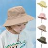 Детская летняя пляжная панама с широкими полями для защиты от солнца, модная детская панама-ведро для малышей, для мальчика и девочки