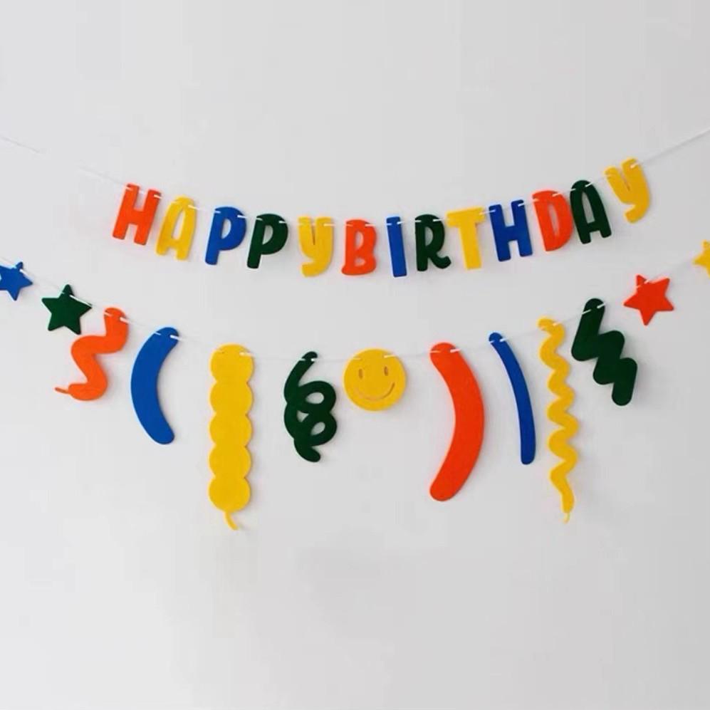 Баннер на день рождения из нетканого материала для празднования первого дня рождения ребенка