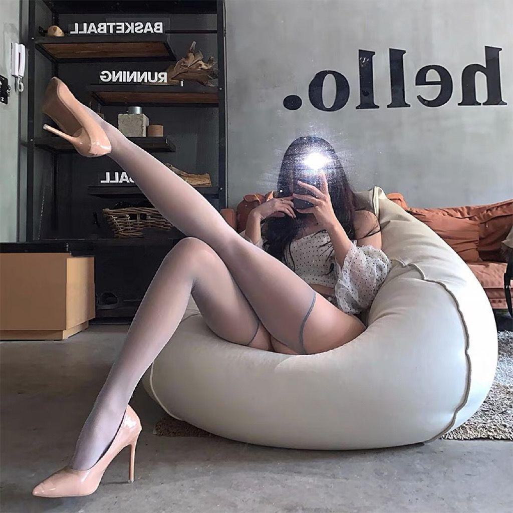 Женские ультратонкие чулки с серебристым блеском и перламутровой защитой от зацепления