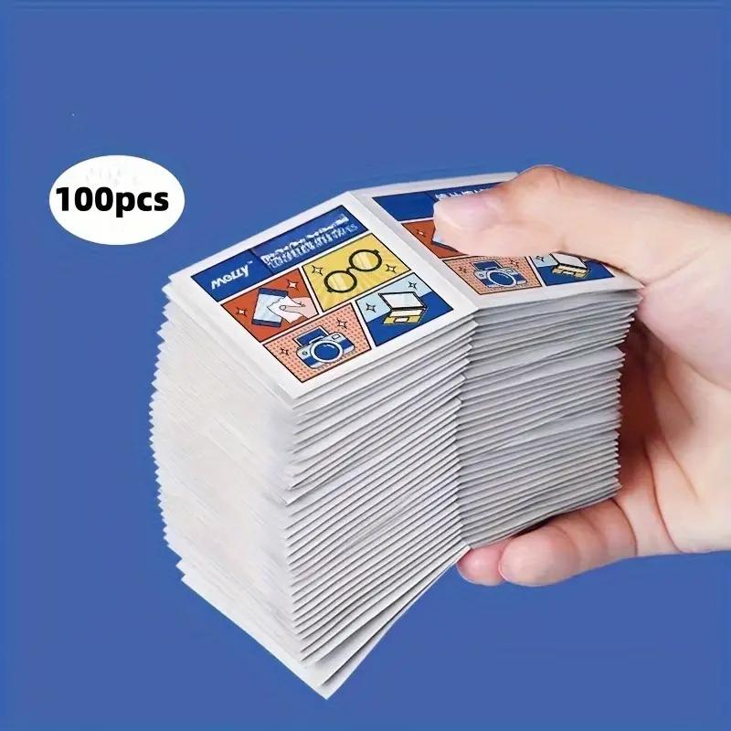 Одноразовые салфетки для чистки линз и экрана премиум-класса, 10/20/50/100 шт. — защита от запотевания очков и ювелирных изделий, безопасны для телефонов и очков