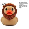 Cute Lion Duck Figurines Figurine 3D Printed Desktop Ornament Creative Unique Desk Decorations Animal Statue for Car Dashboard Shelf Decor Gift Toy