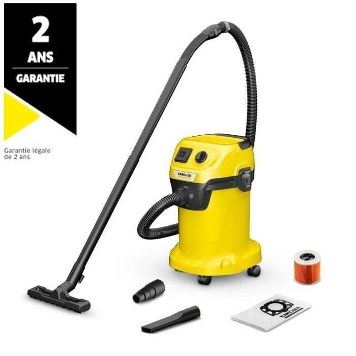 Пылесос для сухой и влажной уборки KARCHER WD 3 P V-19/4/20 - Контейнер 19 л из полипропилена - 1000 Вт