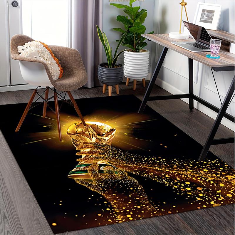 Golden Chair Mat Office Carpet Luxury Desk Protector for Home Decor, Sofa Rug, Large Size Gift Suitable for Bedroom, Living Room, Any Room