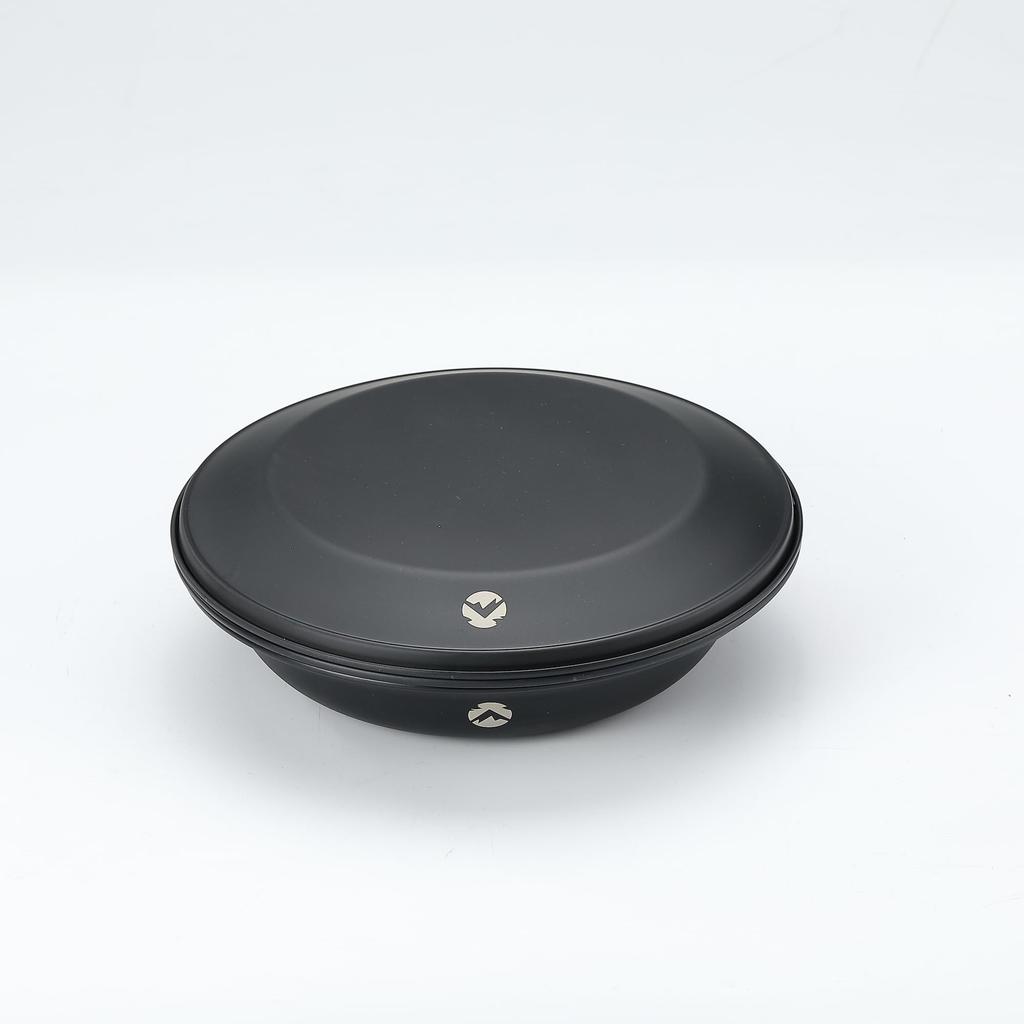 CAMPING MOON Camping Plates, Stainless Steel Tableware Set, 8-Piece Set, Black, Canvas Case Included, BKS395-2S