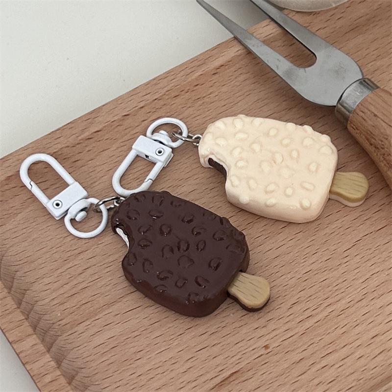 Cute Miniature Simulation Popsicle Keychain Cartoon Unique Simulation Food Pendant Backpack Decoration Accessories Gifts