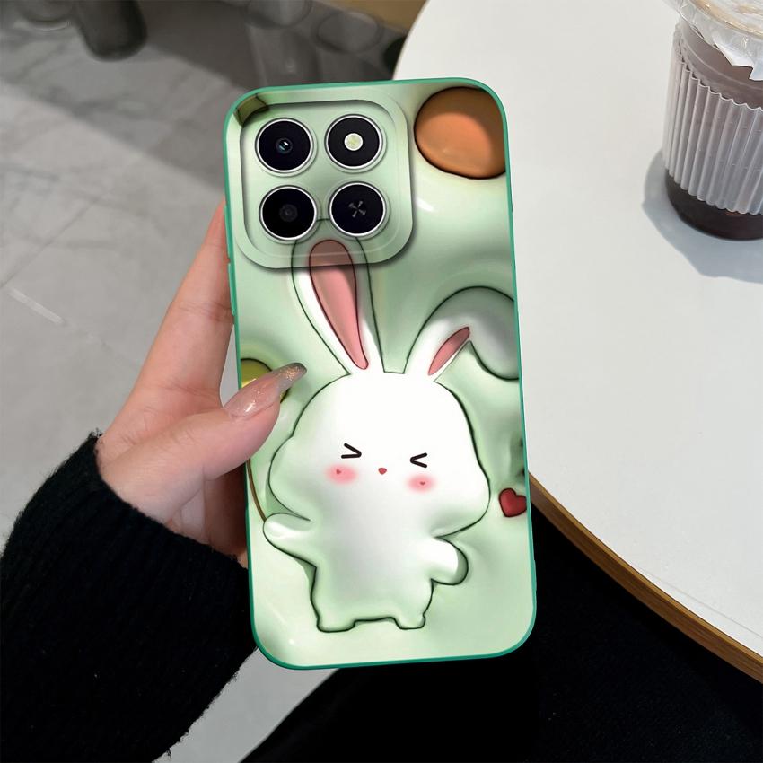 Для Huawei Honor X6C X7C 400 Pro Lite Чехол для телефона Милые розовые облачные узоры Жидкий силикон Недавно обновленные Противоударные Защитные чехлы Для Huawei Чехол