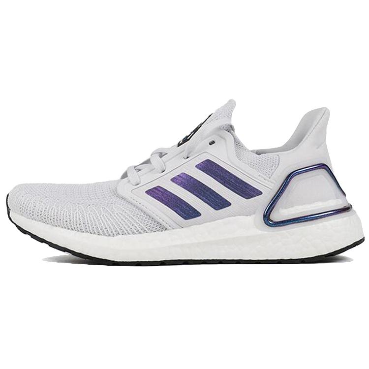 Adidas Womens UltraBoost 20 'Dash Grey' (women's sizes) Dash Grey / Boost Blue Violet Metallic / Core Black Running Shoes EG0715