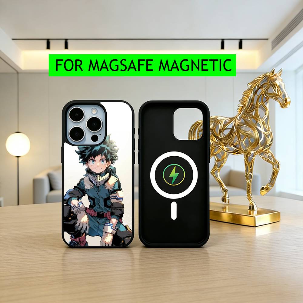 l-lzuku Boy Hero D-Deku M-Midoriya-ES Phone Case For iPhone17,16,15,14,13,12,11 Plus,Pro Magnetic For Magsafe Wireless Charging