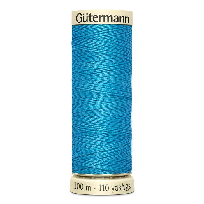 Fil à coudre 100% polyester Gütermann 1 Bobine - Att 197 - bleu piscine