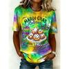 Women's T Shirt Print Graphic Vintage Fashion Stylish Short Sleeve Crew Neck Regular Tops Daily Summer