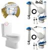 1 Set Pull Handle Toilet Water Tank Inlet Valve Push Button Toilet Tank Replacement Toilet Tank