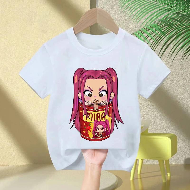Movie Crew Neck Cartoon Girls Boys Tee Kids Girls Parent-Child T-shirt Fashion Casual Tops Casual Baby Clothes