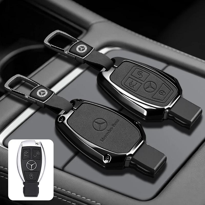 YWP4 Car Remote Key Case Cover Protector Shell for Mercedes Benz A B G R Class GLA GLK W176 W204 W251 W463 Auto Keychain Accessories