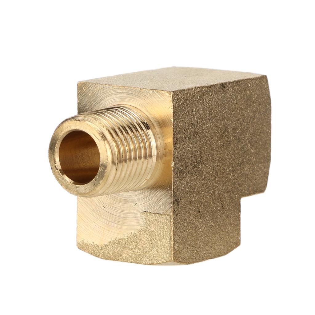 Solid Tee Brass Pipe Fitting 1000 PSI 18in NPt Male Thread AntiCorrosion for Automobile