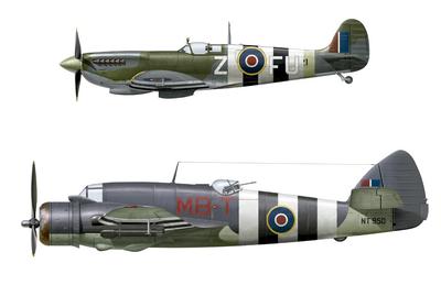 Hasegawa Спитфайр Бофайтер Оверлорд 1/72 Mk.IXC & Mk.X