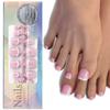 Nails French Toenails for Foot Nails Finished Wear Nails and Nails Matte Toenail Patches