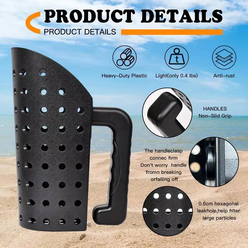 Accessories for Beach Treasure Hunting Metal Detector Sand Scoop and Shovel Set Digging Tool Accessories Fast Sifting