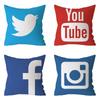 Modern Decorative Pillow Case Youtube Throw Pillow Case Red Square Pillow Case Home Decoration Velvet Movie Unique  .